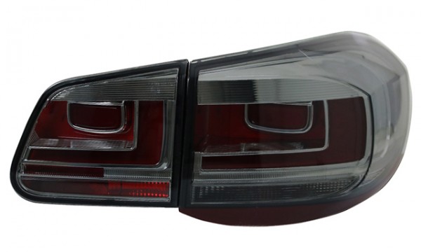LED Lightbar Rückleuchten Facelift Optik für VW Tiguan 5N Bj. 07-11 Smoke