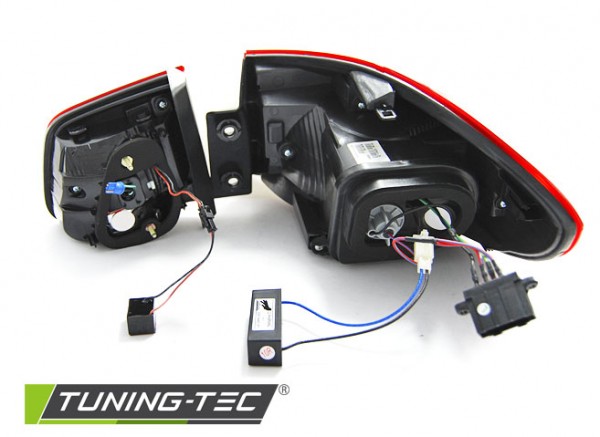 LED Lightbar Rückleuchten für VW Tiguan 5N Bj. 07-11 Dunkelrot/Smoke