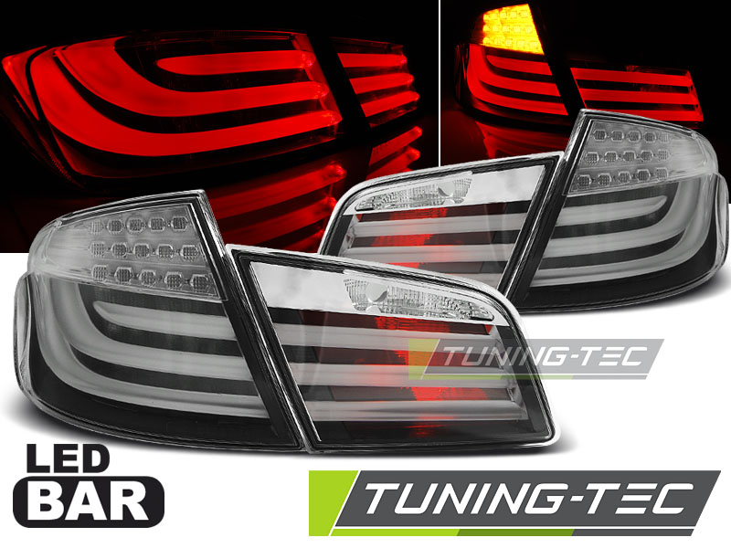 LED Lightbar Rückleuchten für BMW F10 Bj. 10-13 Schwarz/Grau LED Blinker