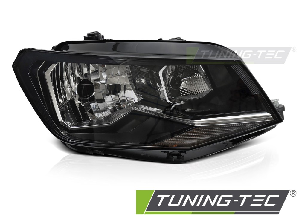 Scheinwerfer Halogen Rechts für VW Caddy IV SA Bj. 15-20 Stellmotor DRL H4 TYC