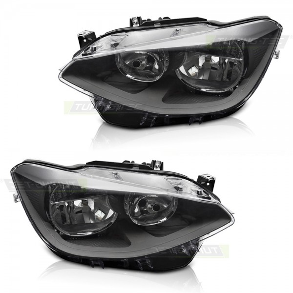 Scheinwerfer Halogen Set für BMW F20 F21 Bj. 10-15 Stellmotor DRL H7