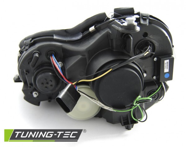 Scheinwerfer LED Tagfahrlicht Optik für Mercedes CLK W209 Bj. 03-10 Schwarz