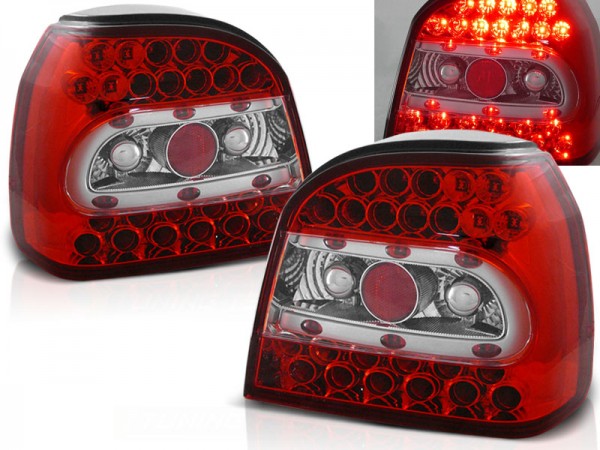 LED Rückleuchten für VW Golf 3 (III) Limo Bj. 91-98 Rot