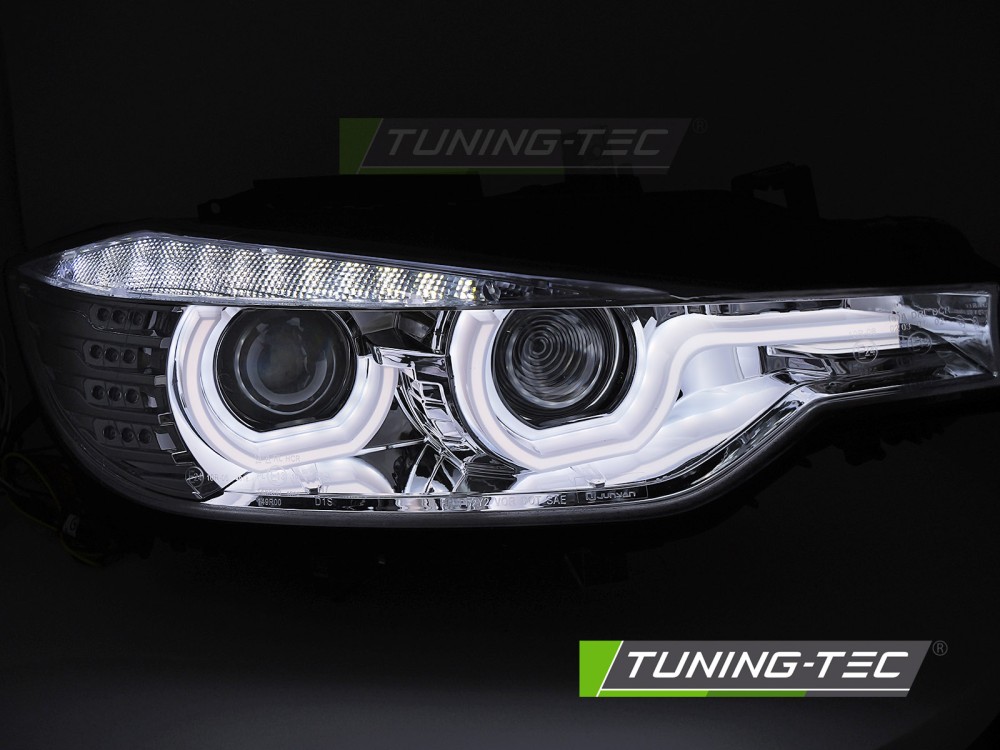 Xenon Scheinwerfer DRL LED Tagfahrlicht für BMW 3er F30 F31 Bj. 11-15 Chrom