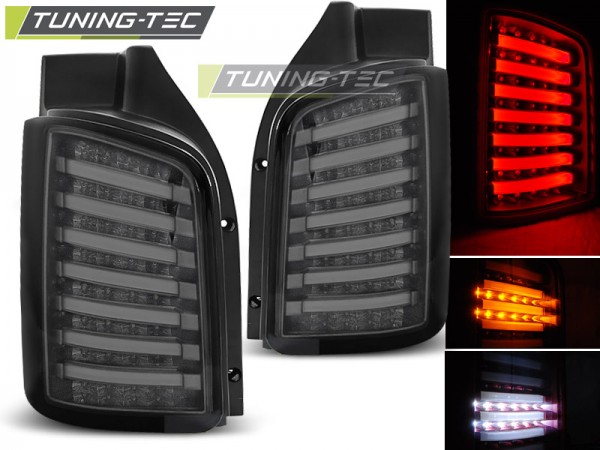 LED Lightbar Rückleuchten für VW T5 / T5 GP Bj. 03-15 Smoke (Flügeltüren)