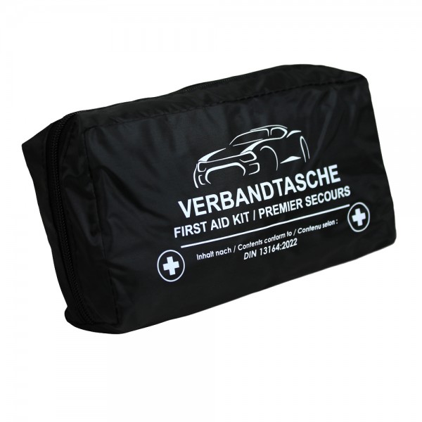 3x Auto Verbandstasche Erste Hilfe Set Verbandskasten KFZ PKW DIN 13164 Schwarz