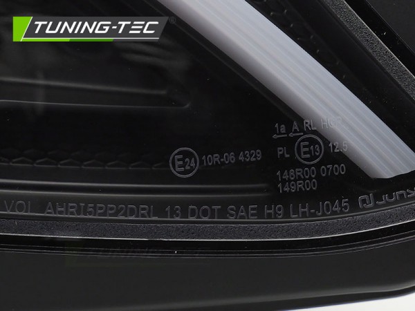 Scheinwerfer DRL LED Tagfahrlicht für Mercedes C-Klasse W205 Bj. 14-18 Schwarz