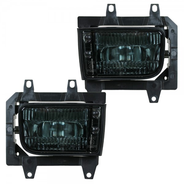 Nebelscheinwerfer Set Smoke + H3 Birnen für BMW E30 Facelift ab 1987