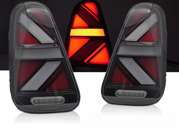 LED Rückleuchten für Mini Cooper R50 R52 R53 Bj. 01-06 Smoke Union Jack Design