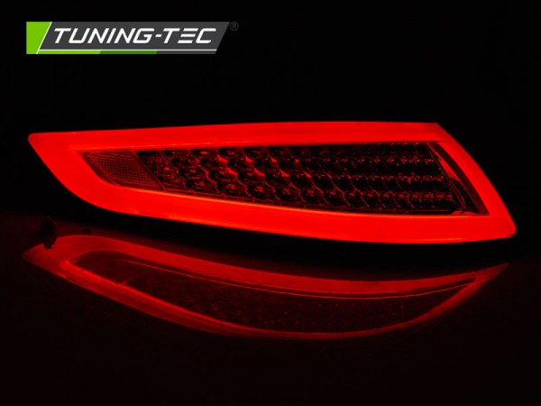 Voll LED Lightbar Rückleuchten für Porsche 911 997 Bj. 04-08 Rot/Smoke