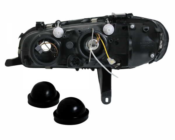 Scheinwerfer Klarglas für Opel Omega B Bj. 94-99 Schwarz