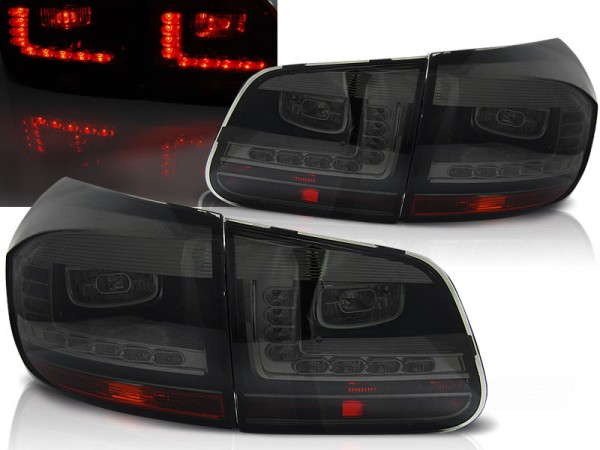 LED Rückleuchten für VW Tiguan 5N Facelift Bj. 11-15 Smoke