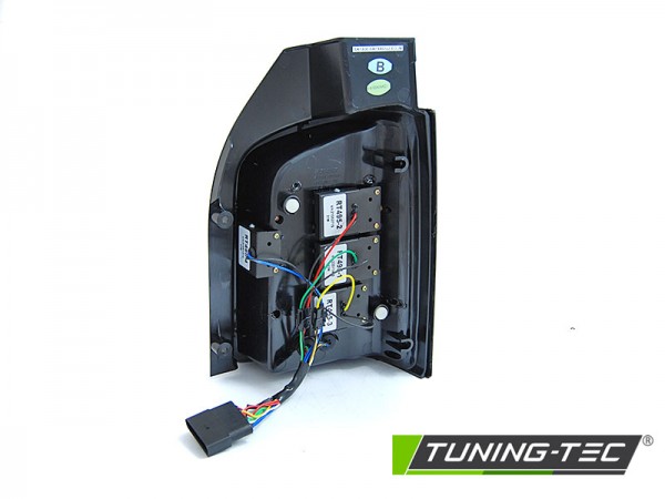 Voll LED Lightbar Rückleuchten für VW T6 Bj. 15-19 Schwarz (Flügeltüren / Halogen)