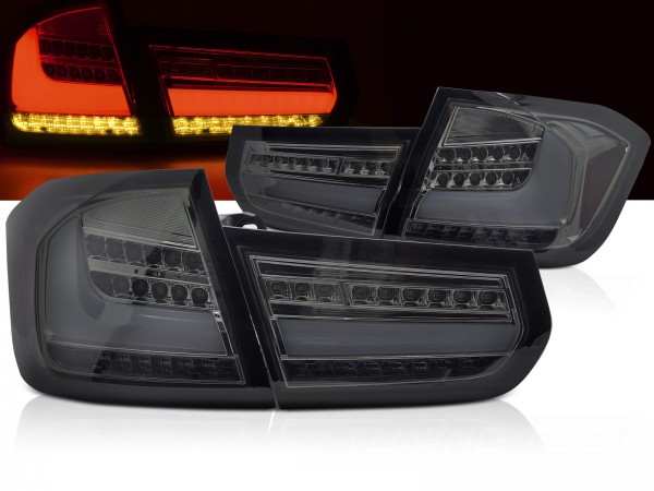 Voll LED Rückleuchten für BMW F30 Limo Bj. 11-15 Smoke dynamischer Blinker
