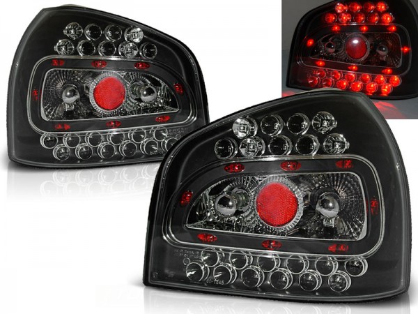 LED Rückleuchten für Audi A3 8L Bj. 96-03 Schwarz