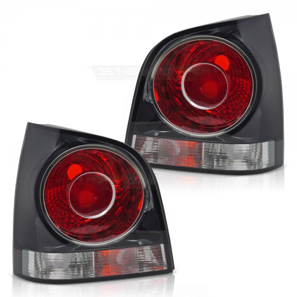 Rückleuchten Heckleuchten Set für VW Polo 9N3 Bj. 05-12 Schwarz TYC