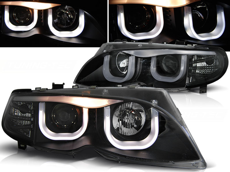 Scheinwerfer LED Angel Eyes für BMW E46 Limo Touring Bj. 01-05