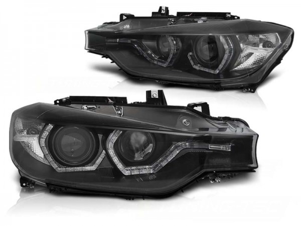 Xenon Scheinwerfer DRL LED Tagfahrlicht für BMW 3er F30 F31 Bj. 11-15 Schwarz AFS