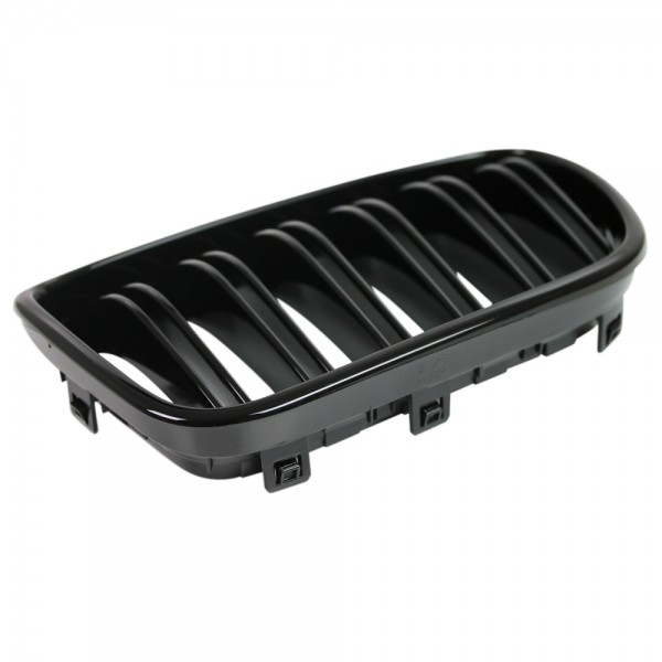 Kühlergrill Frontgrill für BMW X3 F25 Bj. 2010-2014 Schwarz Klavierlack Doppelsteg