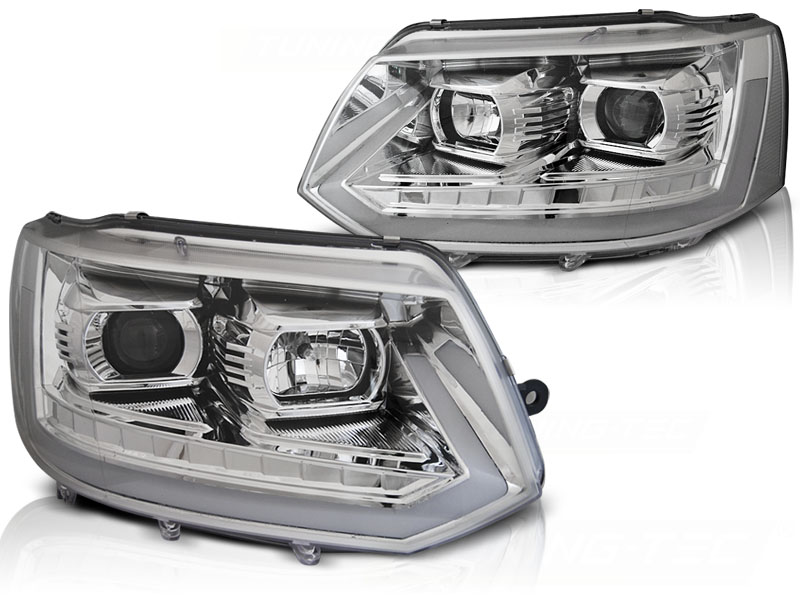 Scheinwerfer DRL LED Tagfahrlicht für VW T5 GP Facelift Bj. 10-15