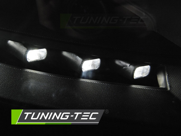 Scheinwerfer DRL LED Tagfahrlicht für VW T5 GP Facelift Bj. 10-15 Schwarz