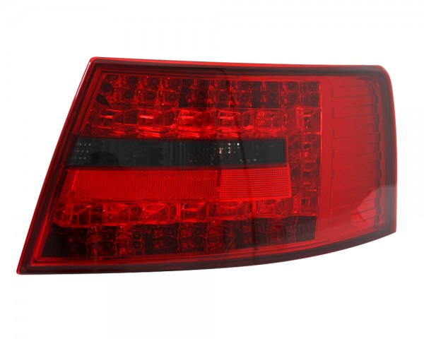 LED Rückleuchten für Audi A6 C6 4F Limo Bj. 04-08 Rot/Smoke 7-PIN