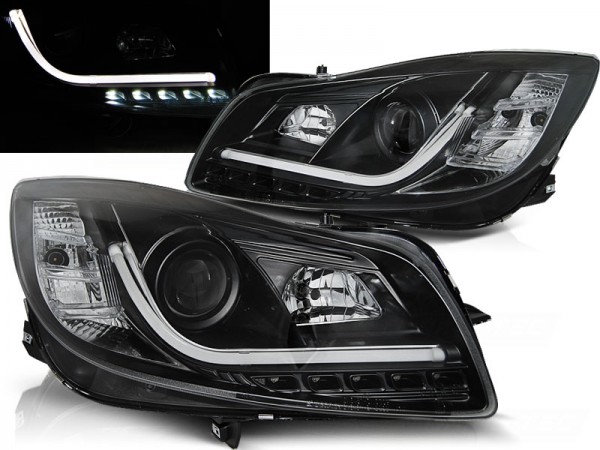 Scheinwerfer DRL LED Tagfahrlicht für Opel Insignia Bj. 08-12 Schwarz LTI