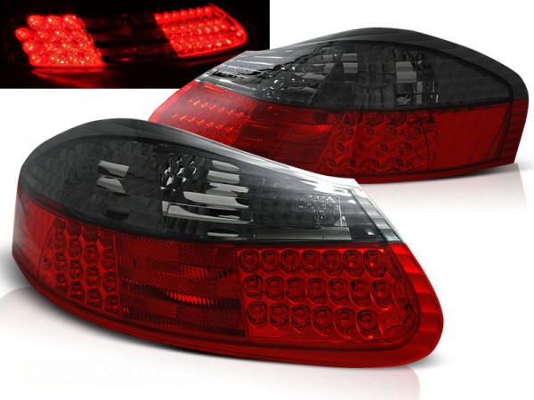 LED Rückleuchten für Porsche Boxster 986 Bj. 96-04 Rot/Smoke