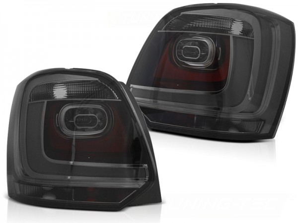 LED Lightbar Rückleuchten für VW Polo 6R Bj. 09-14 Smoke