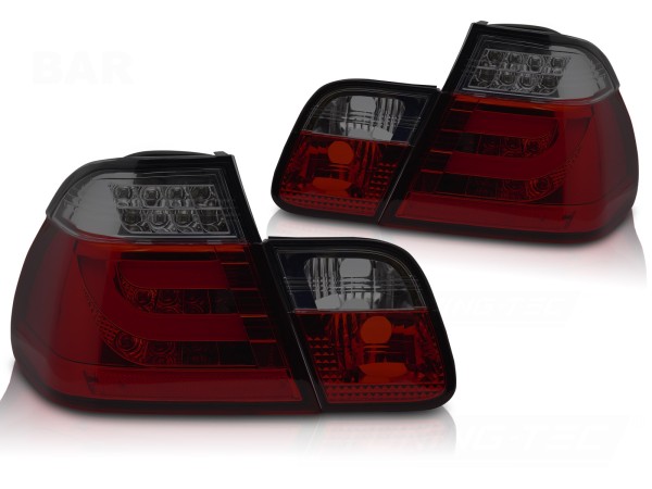 LED Lightbar Rückleuchten für BMW E46 Limo Bj. 01-05 Rot/Smoke