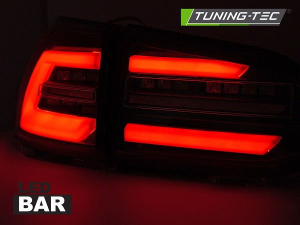 Voll LED Lightbar Rückleuchten für VW Golf 7 (VII) Variant Bj. 13-17 Schwarz rote Lightbar