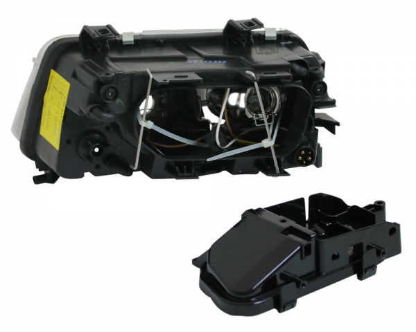 Scheinwerfer Klarglas für Audi A4 B5 Bj. 94-98 Schwarz