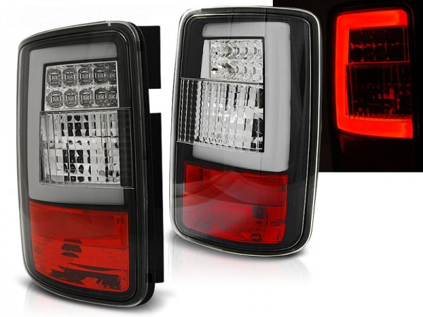 LED Lightbar Rückleuchten für VW Caddy 3 (2K) Bj. 03-14 Schwarz