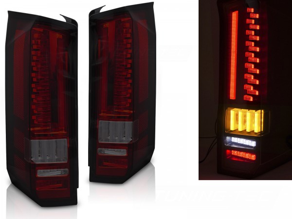 Voll LED Rückleuchten für VW Crafter 2 / MAN TGE Bj. 2016- Rot/Smoke