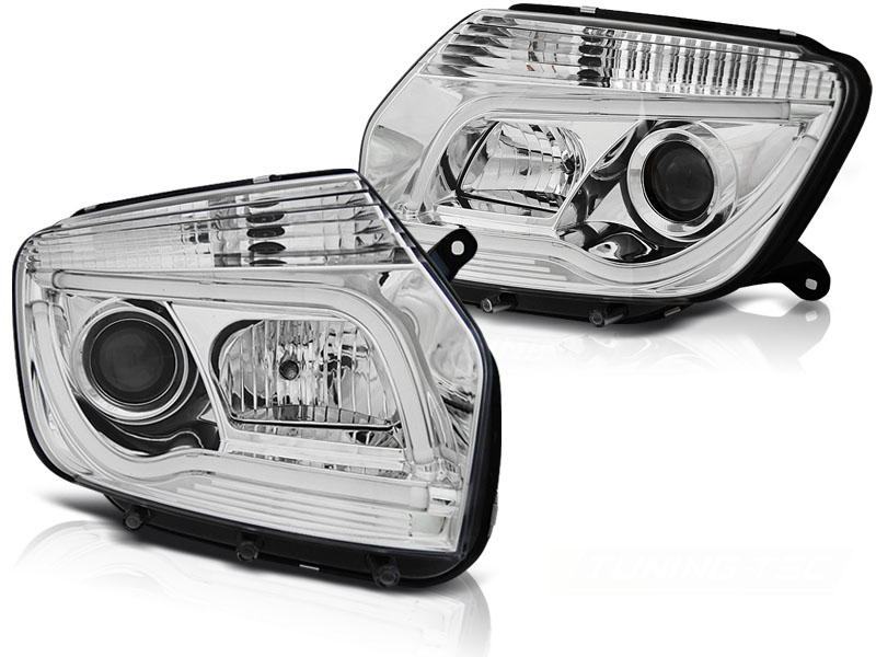 Scheinwerfer LED Tagfahrlicht Optik für Dacia Duster Bj. 10-14 Chrom LTI