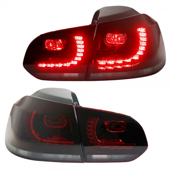 LED Rückleuchten für VW Golf 6 (VI) Bj. 08-12 Rot/Smoke