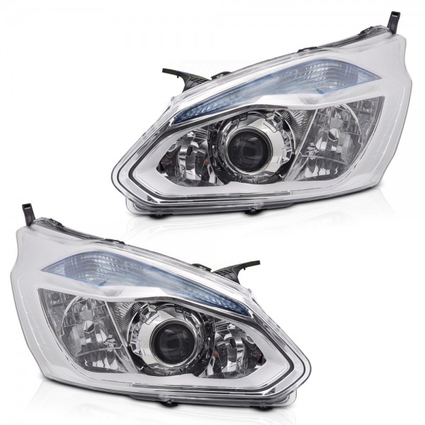 Scheinwerfer Halogen Set für Ford Transit Tourneo Custom 12-16 Motor H7 H15