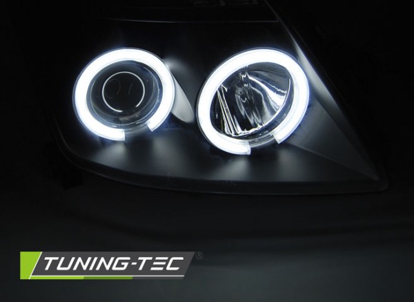 Scheinwerfer CCFL Angel Eyes für Suzuki Swift 4 Bj. 05-10 Schwarz