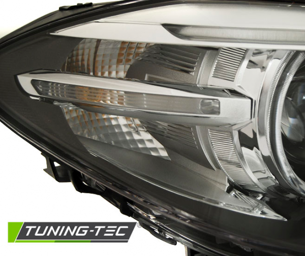 Xenon Scheinwerfer DRL LED Tagfahrlicht für BMW 5er F10 F11 Bj. 10-13 Schwarz