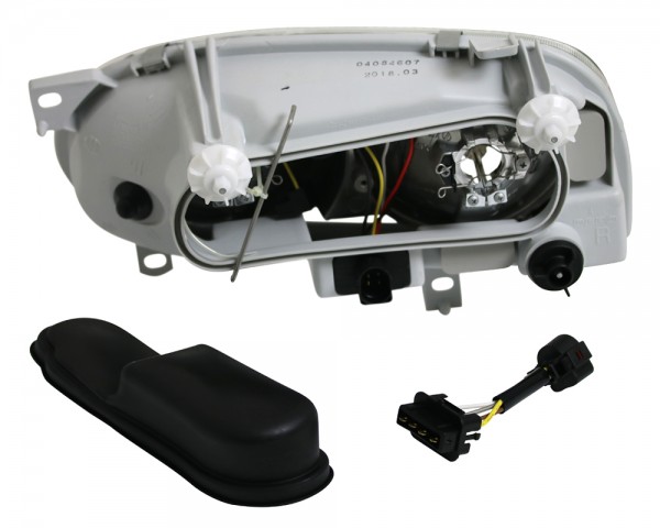 Scheinwerfer Klarglas für VW Golf 3 Bj. 91-97 Chrom