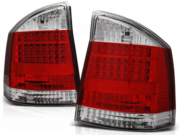 LED Rückleuchten für Opel Vectra C Limo Bj. 02-08 Rot/Chrom