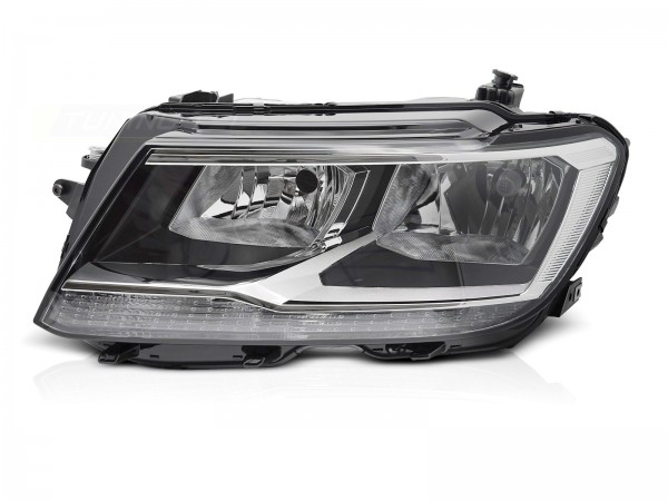 Scheinwerfer Halogen Set für VW Tiguan 2 AD Bj. 16-20 Stellmotor DRL H7 TYC
