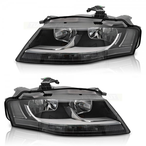 Scheinwerfer Halogen Set für Audi A4 B8 8K Bj. 07-11 Stellmotor DRL H7