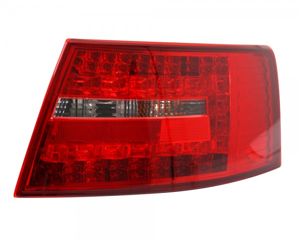 LED Rückleuchten für Audi A6 C6 4F Limo Bj. 04-08 Rot/Chrom 7-PIN