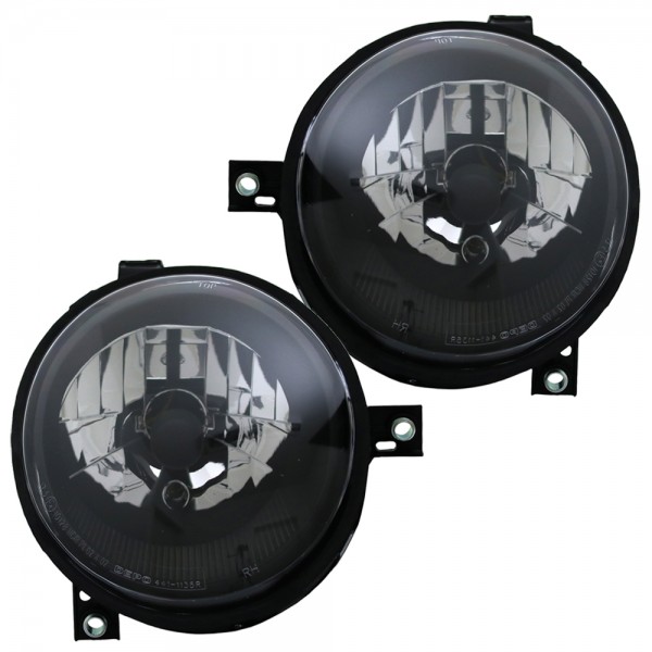 Scheinwerfer Klarglas für VW Lupo 6X Bj. 98-05 Schwarz