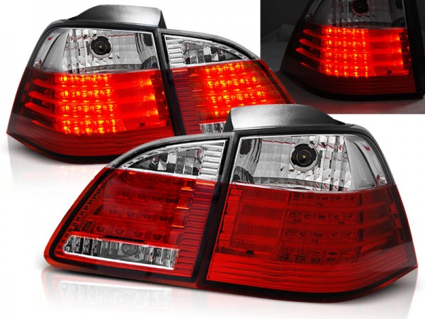 LED Rückleuchten für BMW E61 Touring Bj. 04-07 Rot/Chrom