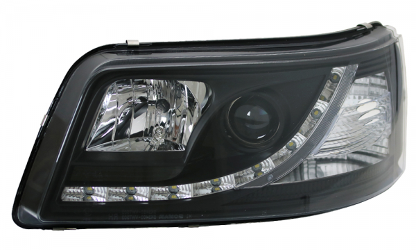 Scheinwerfer DRL LED Tagfahrlicht für VW T5 Bj. 03-09 Schwarz