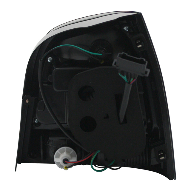LED Rückleuchten Klarglas für VW Polo 9N Bj. 01-05 Rot/Chrom