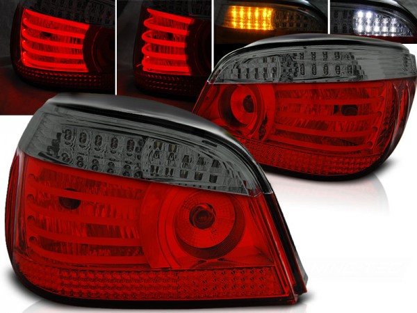 LED Rückleuchten für BMW E60 Limo Bj. 03-07 Rot/Smoke