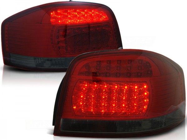 LED Rückleuchten für Audi A3 8P Bj. 03-08 Rot/Smoke